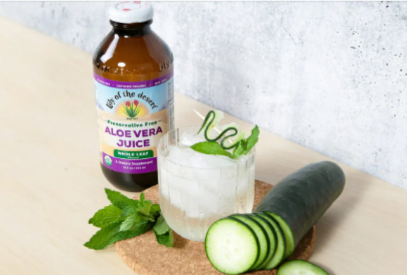 Cucumber, Aloe, Mint Mocktail