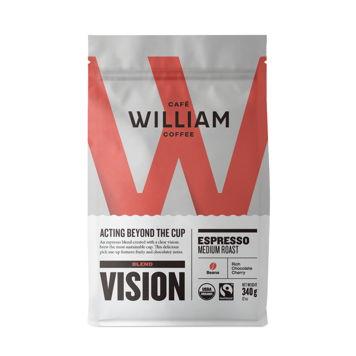 Cafe William Coffee Beans Vision Espresso 340g