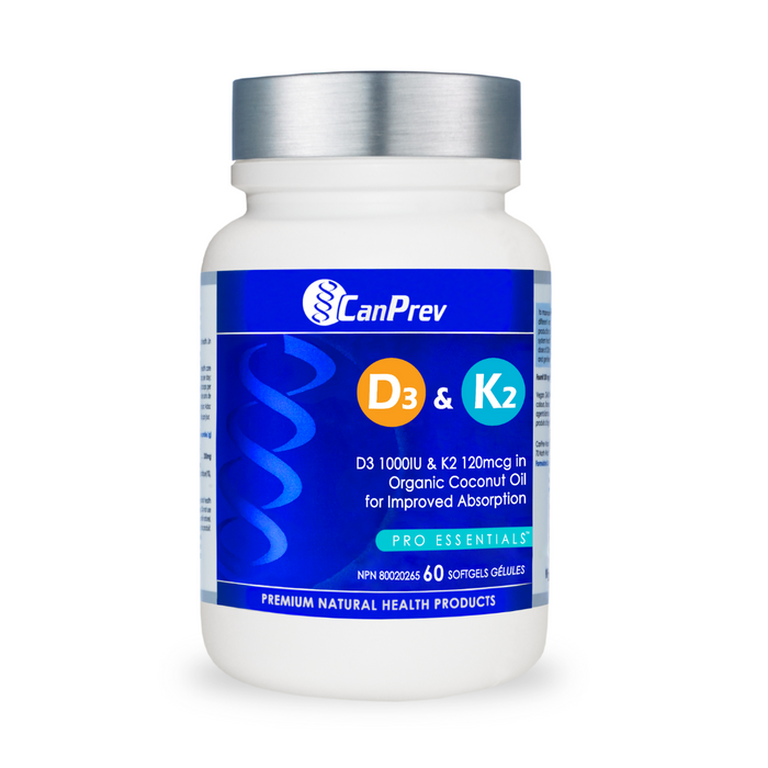 CanPrev Vitamin D3 & K2 - 60 softgels
