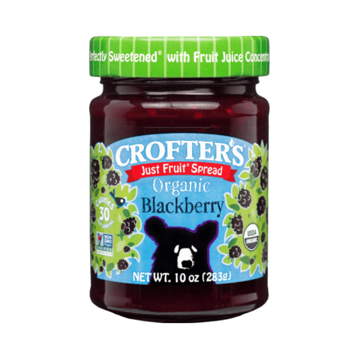 Crofter's Organic Gluten Free Blackberry  Fruit Spread 283g