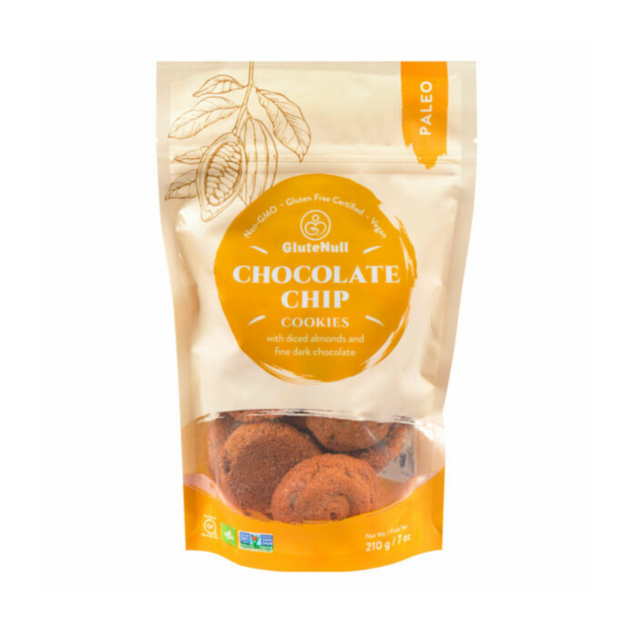 GluteNull Cookies Chocolate Chip Raw Keto 210g