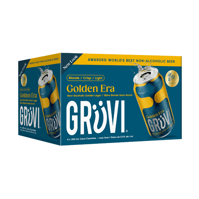 Gruvi Non-Alcoholic Golden Lager 6 pack x 355ml