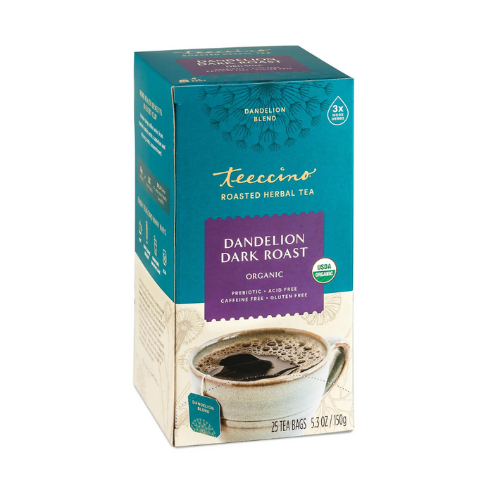 Teeccino Dandelion Dark Roast Chicory Herbal Tea