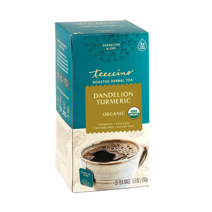 Teeccino Dandelion Turmeric Herbal Tea