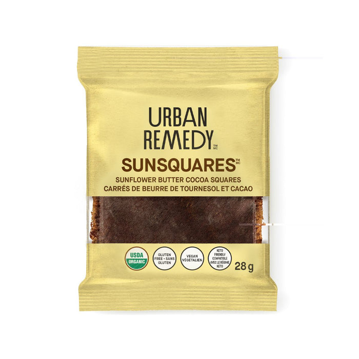 Urban Remedy Sunsquares Sunflower Butter Cocoa 28G