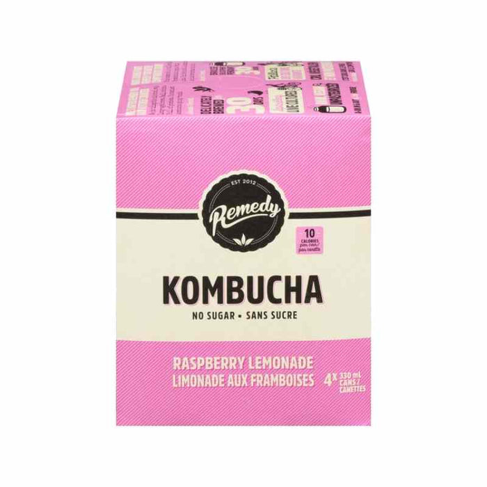 Remedy Raspberry Lemonade Kombucha 4X330Ml