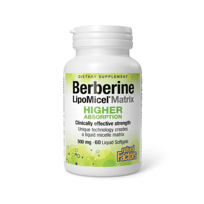 Natural Factors Berberine Lipomicell 60Sgels