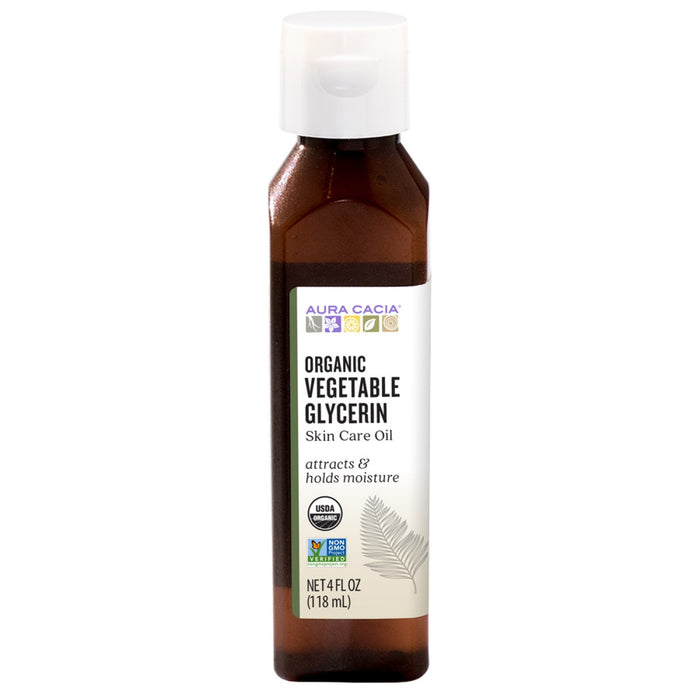 Aura Cacia Organic Skin Oil Vegetable Glycerine 118ml