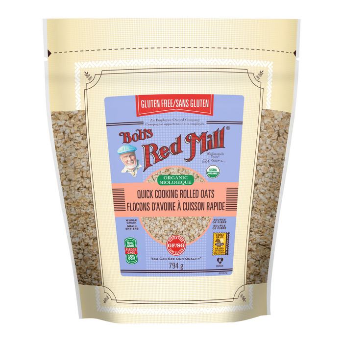 Bob's Red Mill G/F Organic Quick Cooking Rolled Oats 794g