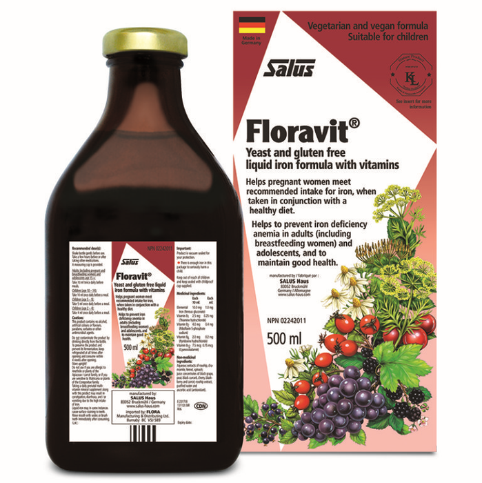 Salus Floravit Liquid Iron (Yeast & Gluten Free) 500ml