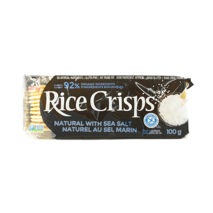 Hot Kids Rice Crisps Natural with Sea Salt 100g