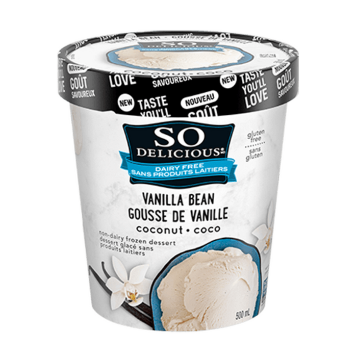 So Delicious Frozen Coconut Base Dessert Vanilla Bean 500ml