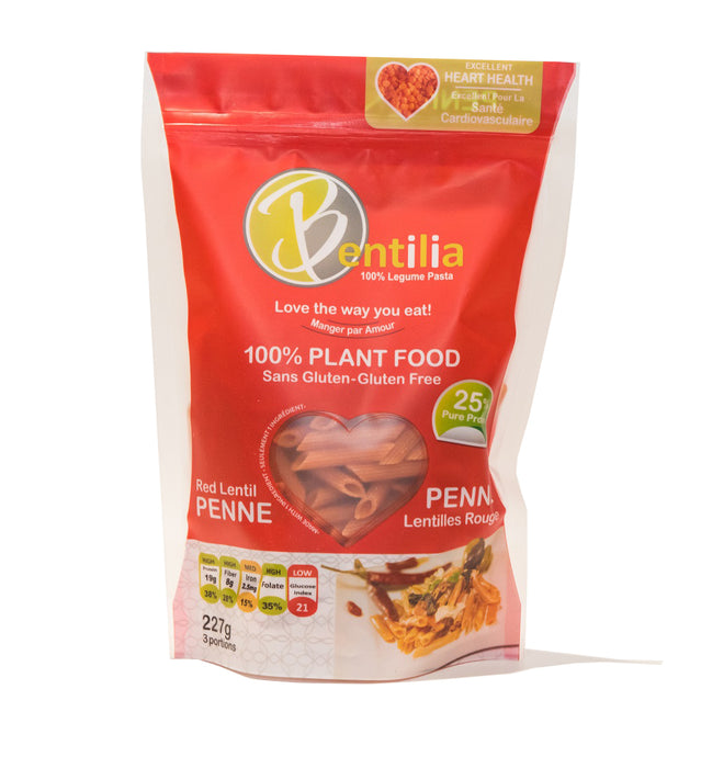 Bentilia G/F Plant Based Pasta Red Lentil Penne