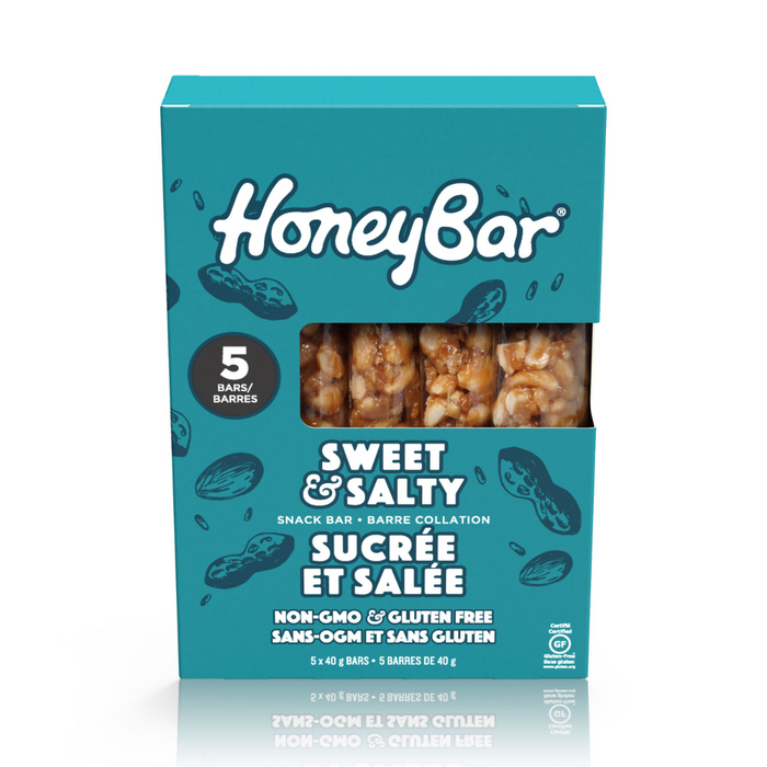 HoneyBar Snack Bars Sweet and Salty 5 bars x 40g