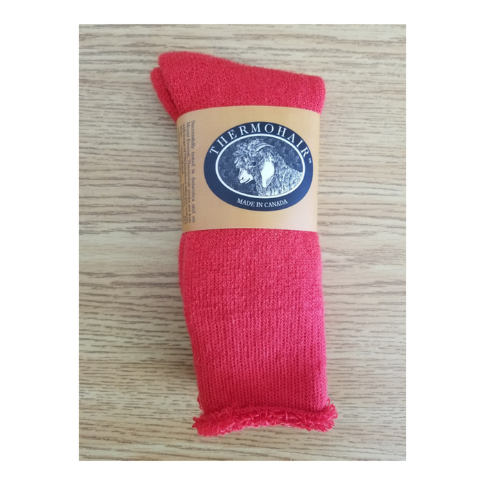 Thermohair Women's Red Crew Socks