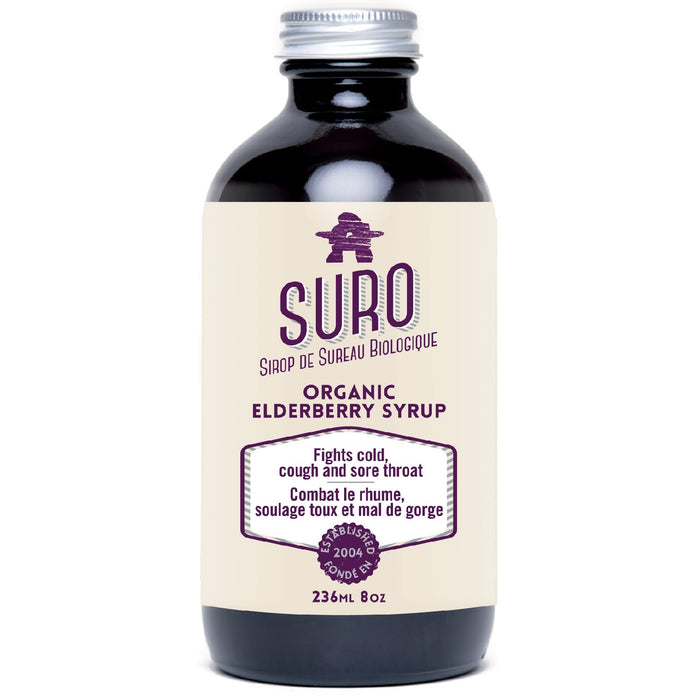 Suro Elderberry and Honey Syrup for Adults 236ml