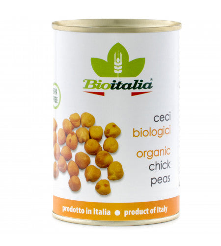 Bioitalia Beans Chickpeas Boiled Organic 398mL