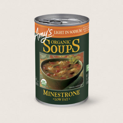 Amy's Soup Low Sodium Minstrone 398ml