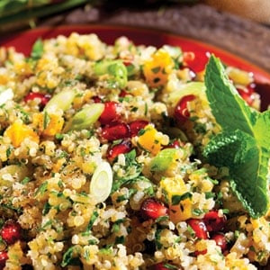 Herbed Quinoa with Dried Apricots and Pomegranate