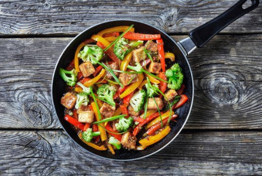 Tahini Tempeh Stir-Fry
