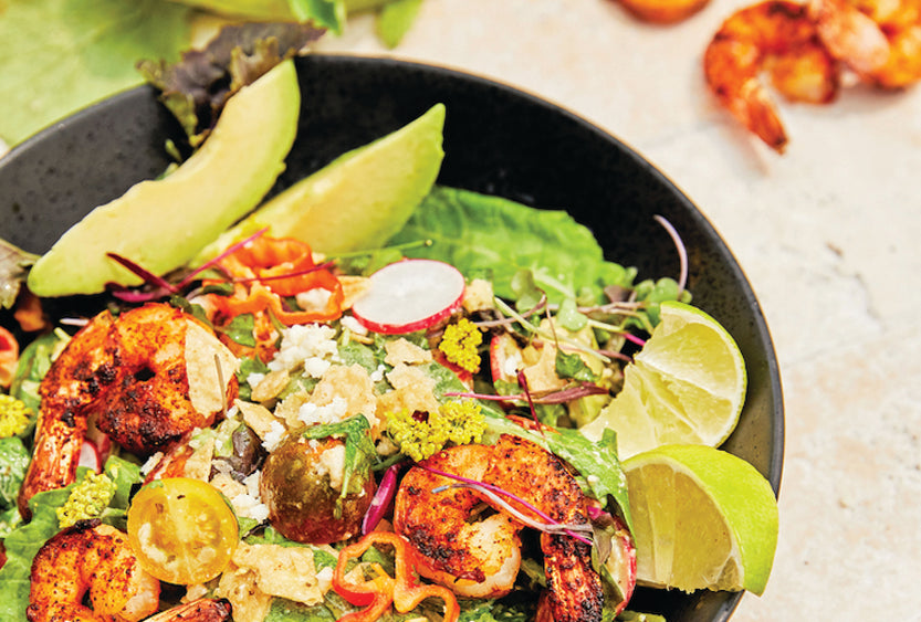 Baja Shrimp Caesar Salad Recipe
