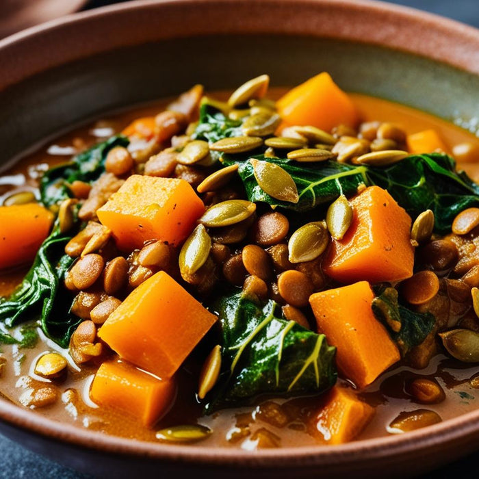 Butternut Squash, Lentil & Swiss Chard Curry