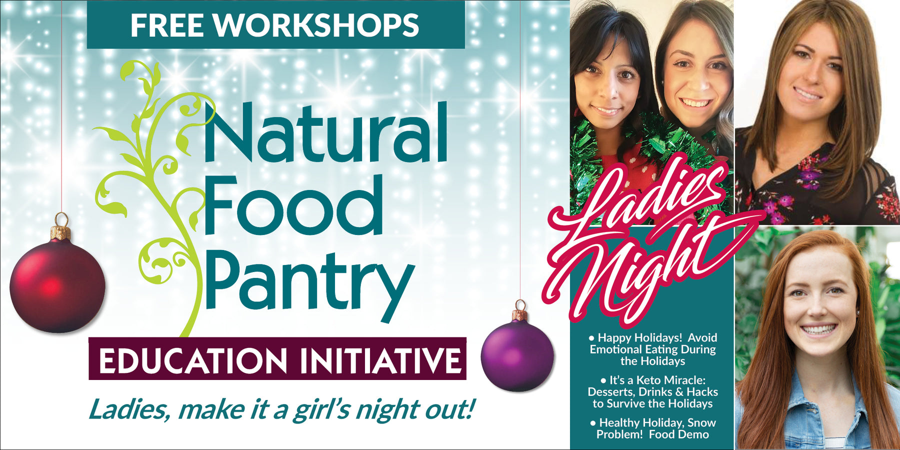 Nov 29: NFP Holiday Ladies Night Speakers & Food Demos