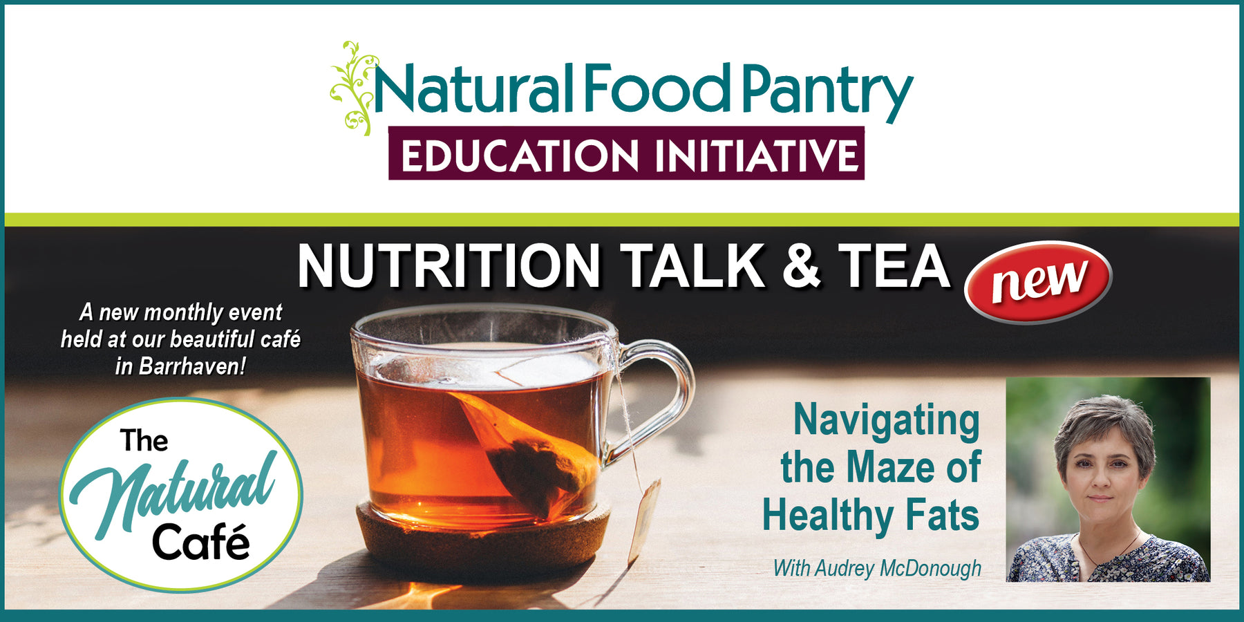 Jul 25: NFP NUTRITION TALK & TEA:  Navigating the Maze of Healthy Fats