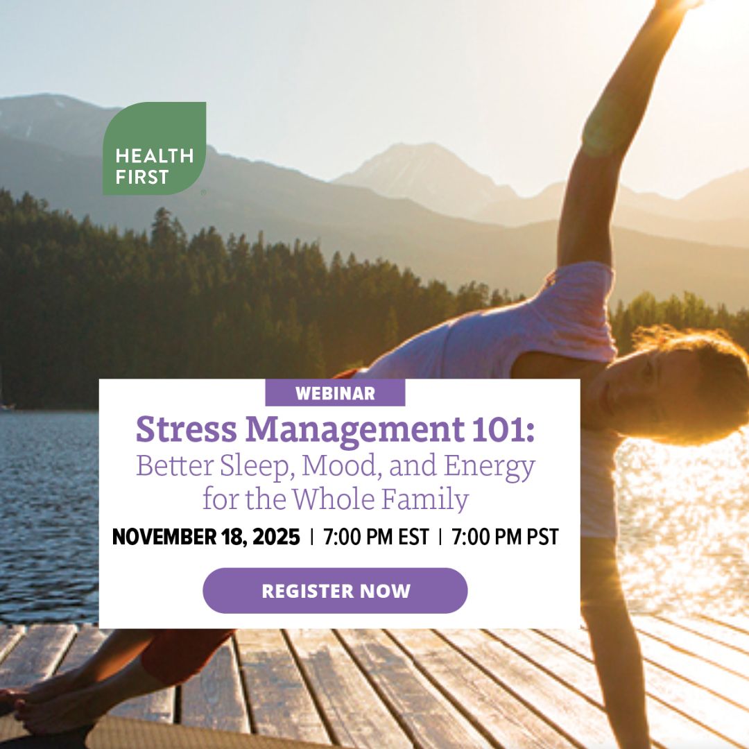 Nov 18th: Webinar Stress Management 101: Better Sleep, Mood, and Energy for the Family