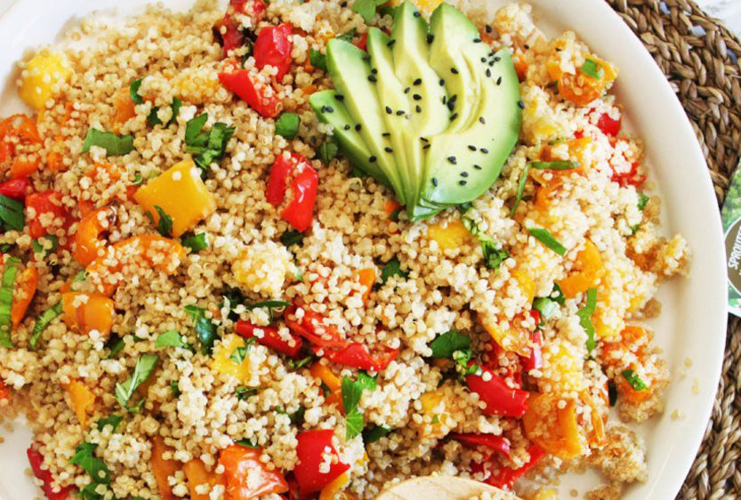 Sprouted Quinoa Summer Salad