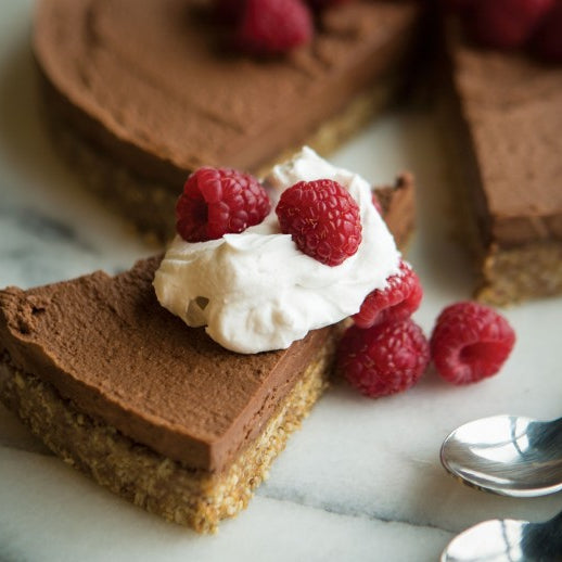 “Raw” French Silk Chocolate Pie with Coconut Whipped Cream