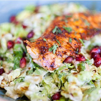 Blackened Halibut On Superfood Slaw