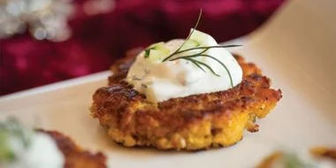 Squash and Chickpea Fritters