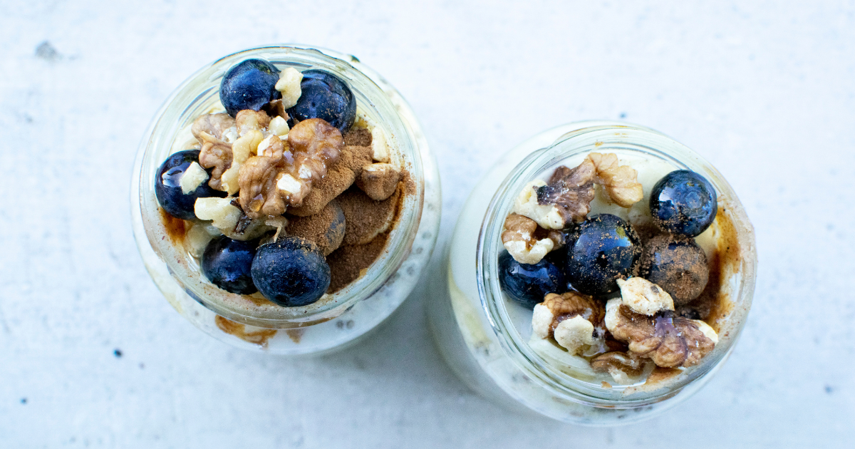 Blueberry Walnut Brain-Fuel Overnight Oats