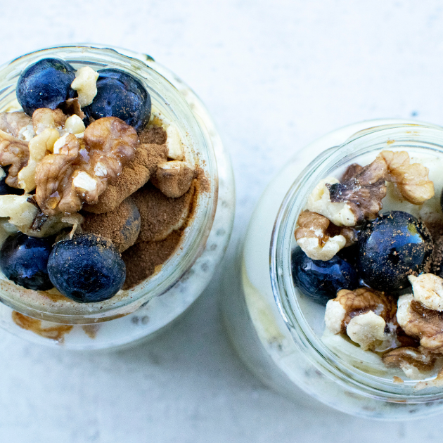 Blueberry Walnut Brain-Fuel Overnight Oats