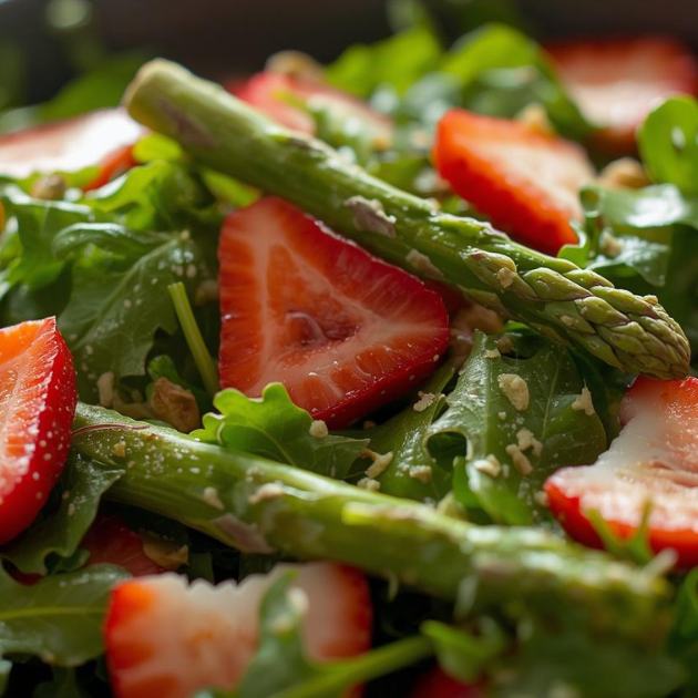 Asparagus, Arugula & Strawberry Superfood Salad