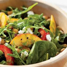 Peach Salad with Herb Oil