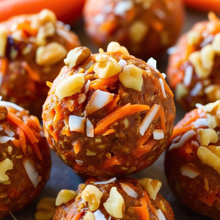 Raw Carrot Cake Energy Bites