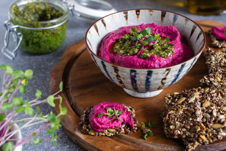 Pink Beet Hummus