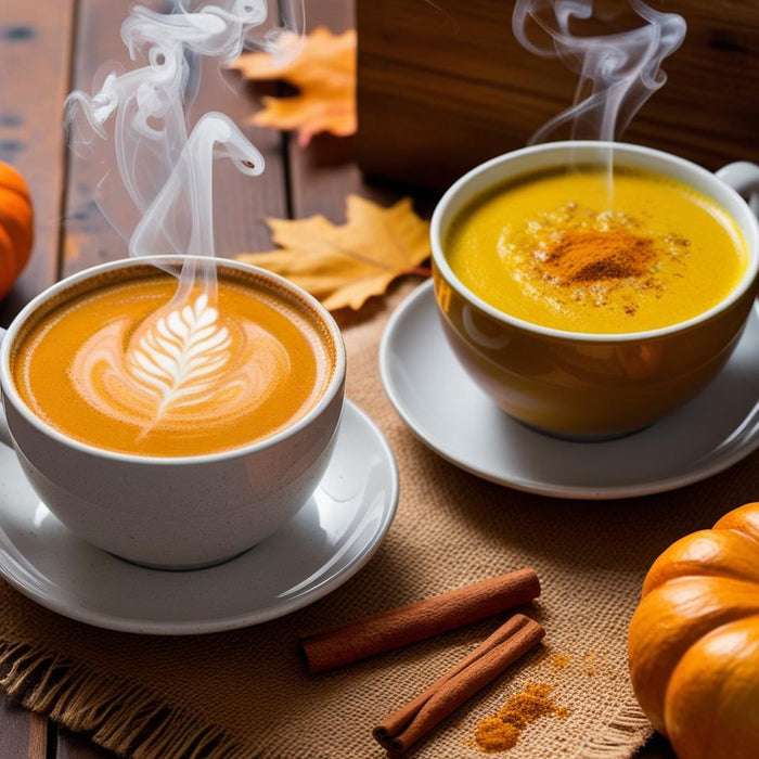 Autumn Vegan Tea Lattes - 2 Ways