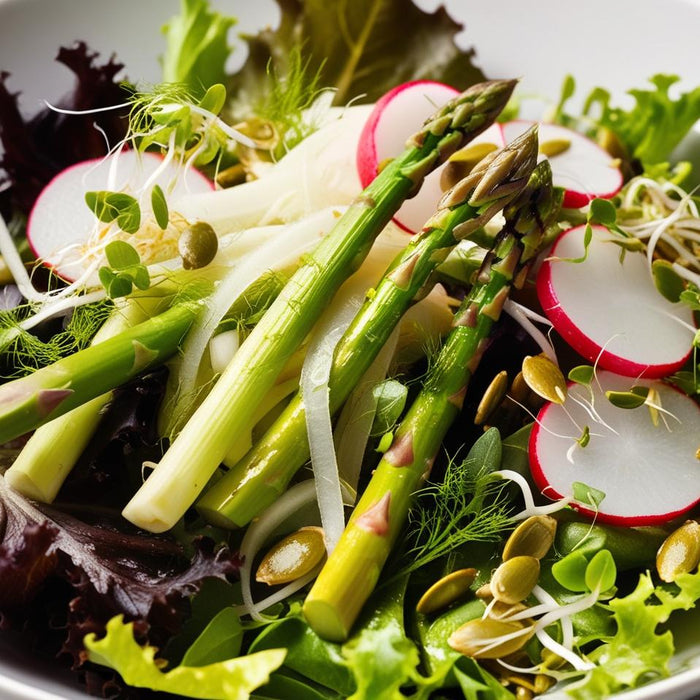 Shaved Fennel, Asparagus & Radish Salad
