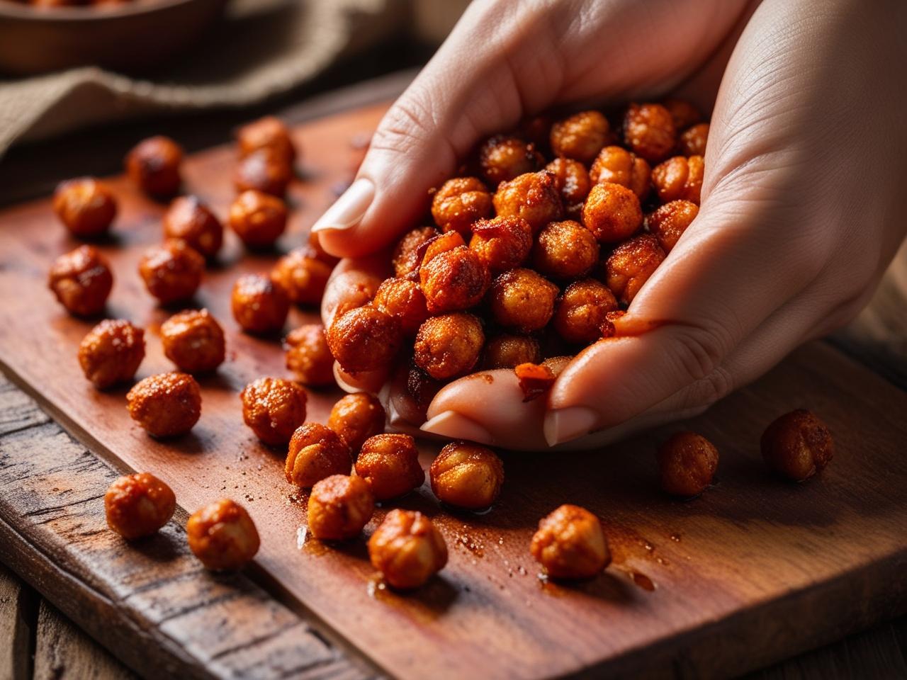 Spicy Roasted Chickpeas