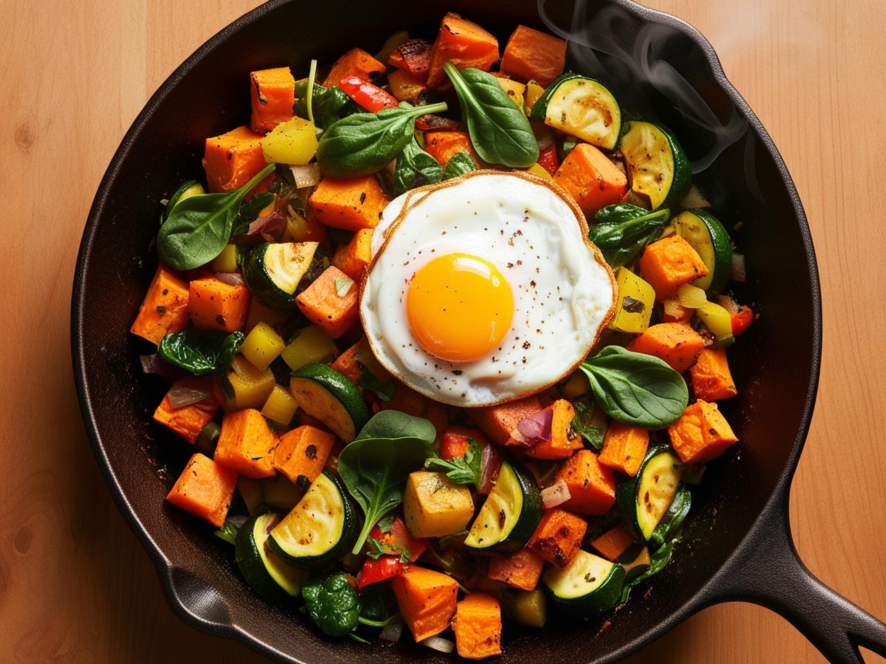 Veggie-Packed Sweet Potato Breakfast Hash