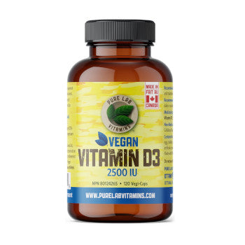 Pure Lab Vitamins Vegan D3 2500iu 120vcaps