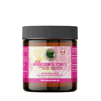 Pure Lab Vitamins Magnesium Glycinate Raspberry Lemon Powder Mix 214 g