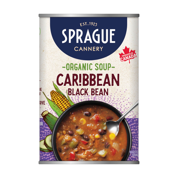 Sprague Soup Caribbbean Black Bean Organic 398ml