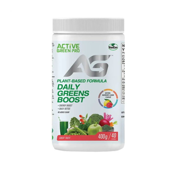 Active Green Pro Greens Boost Raspberry Lemon 400G 400 GRAMS