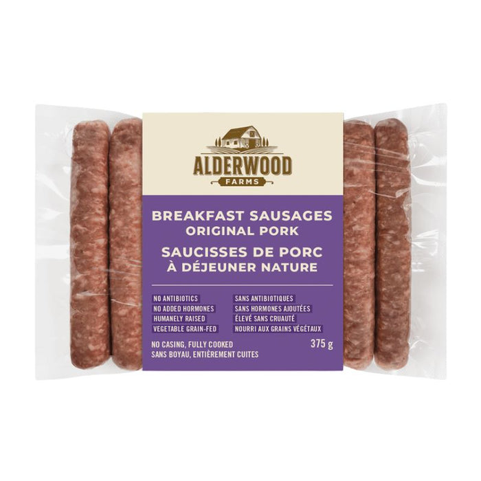 Alderwood Breakfast Sausage Pork Original 375g