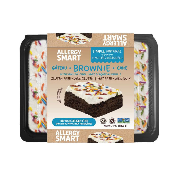 Allergy Smart Brownie Cake Vanilla Icing 500g