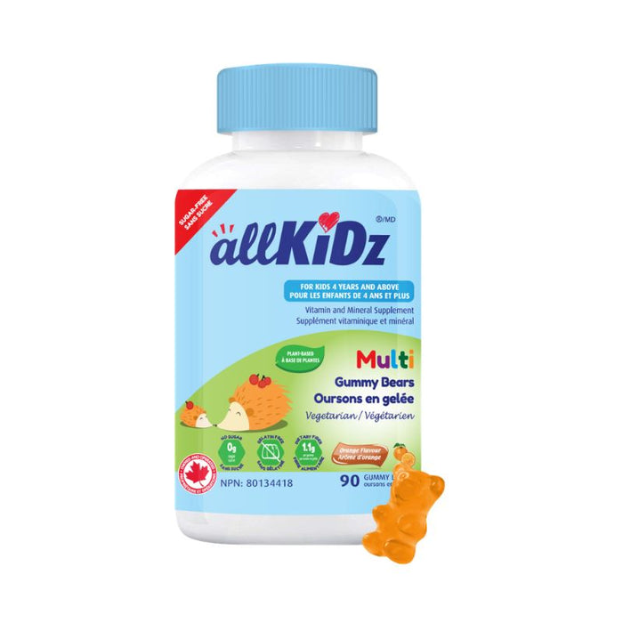 Allkidz Multi Gummy Bears Plant-Based 90 gummies